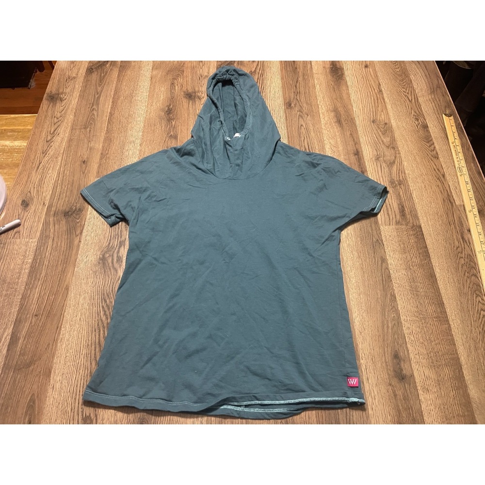 West Wind Shirt, Womens Short Sleeve Hooded Green